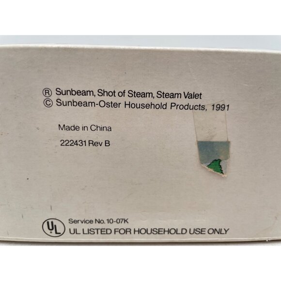 Sunbeam Vintage Steam Valet 10079 Garment Steamer With Shot Of Steam Button & Tr - Picture 6 of 9